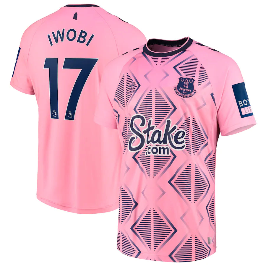 Alex Iwobi Everton 17 Jersey - Kit Captain