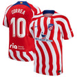 Angel Correa Atletico Madrid 10 Jersey - Kit Captain