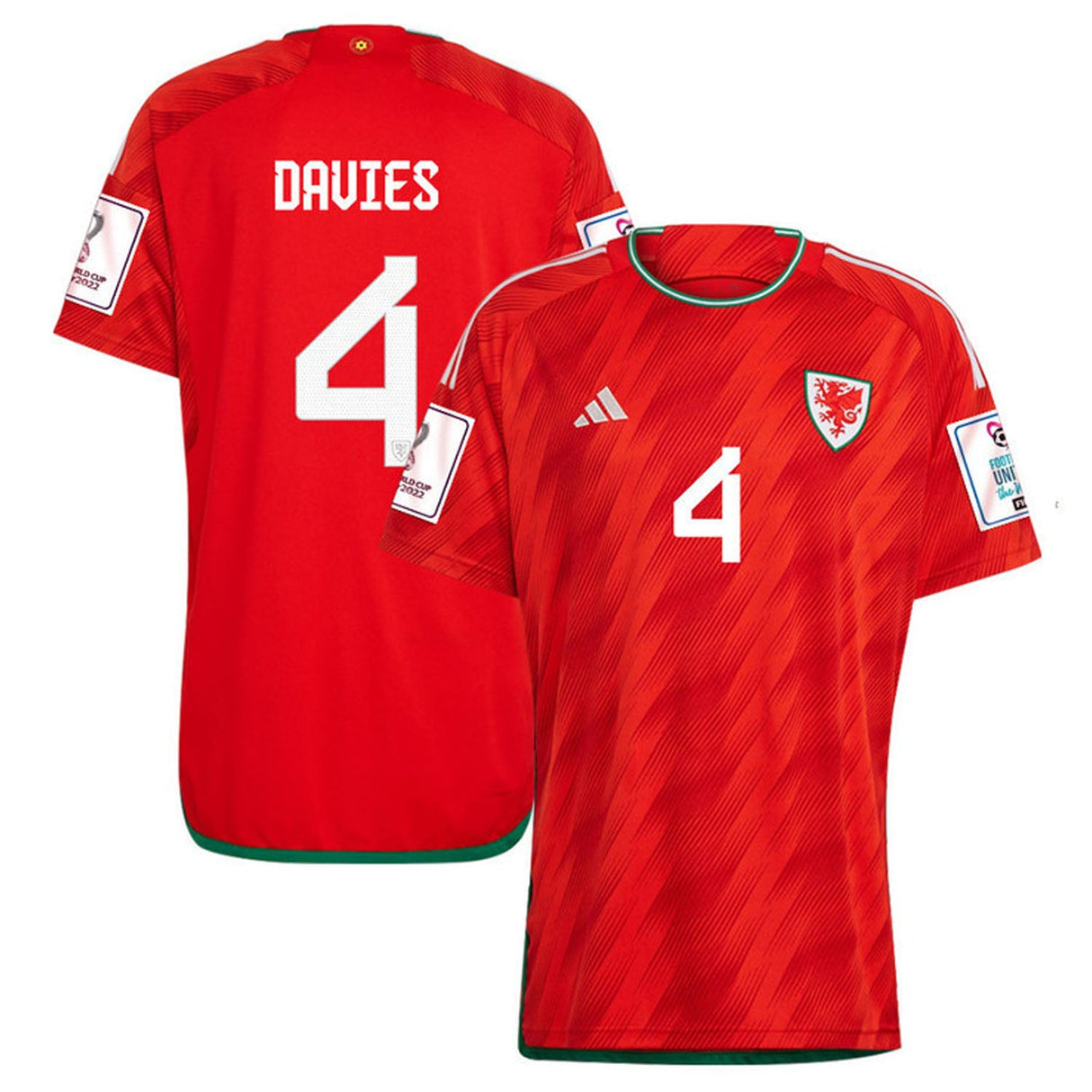 Ben Davies Wales 4 Fifa World Cup Jersey - Kit Captain