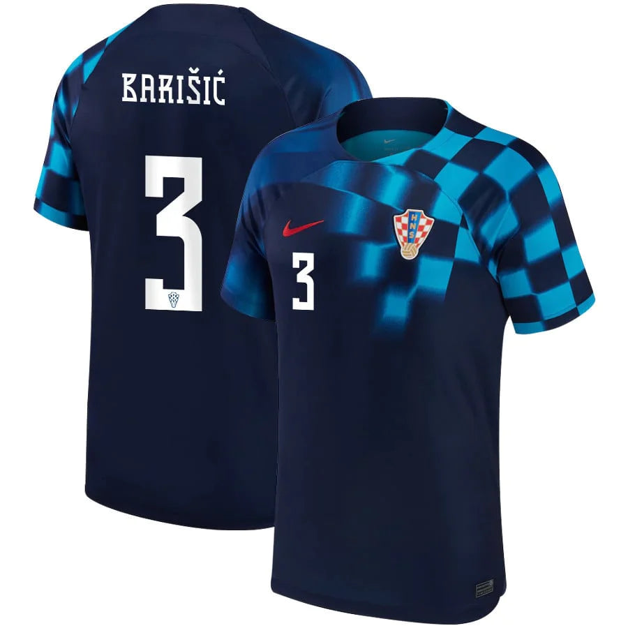 Borna Barisic Croatia 3 FIFA World Cup Jersey - Kit Captain