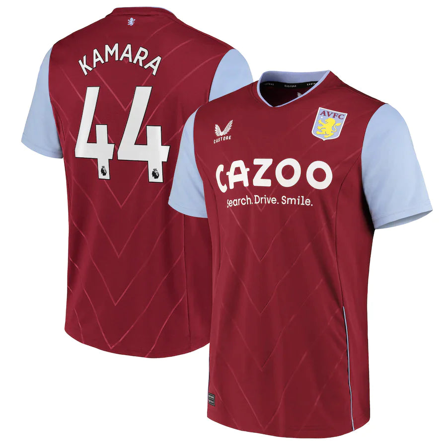 Boubacar Kamara Aston Villa 44 Jersey - Kit Captain