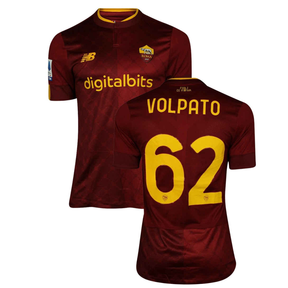 Cristian Volpato Roma 62 Jersey - Kit Captain