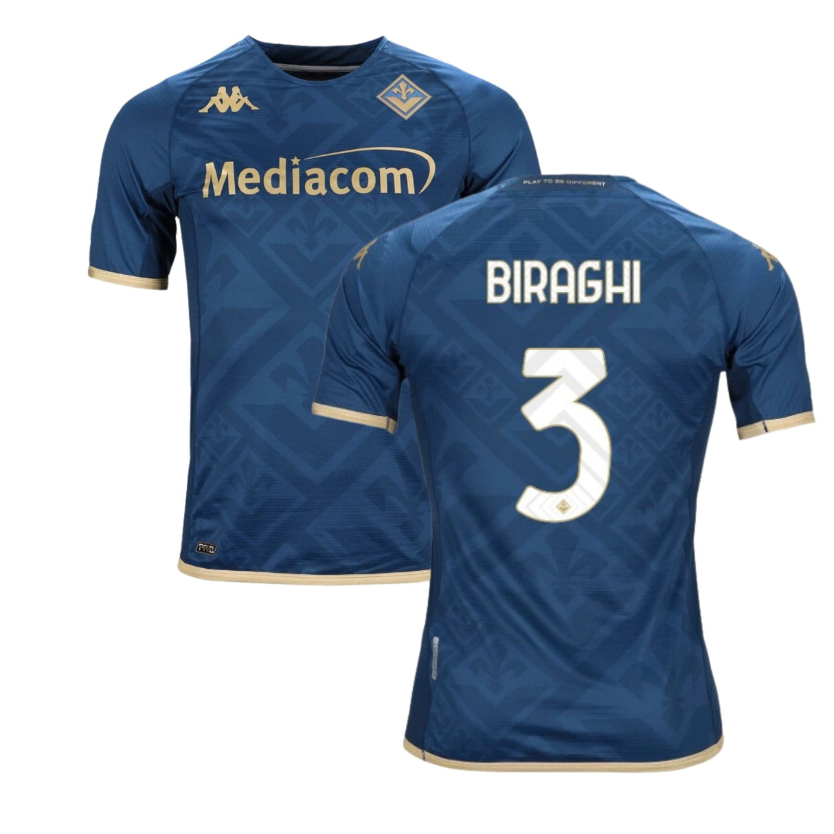 Cristiano Biraghi ACF Fiorentina 3 Jersey - Kit Captain