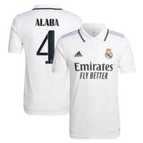 David Alaba Real Madrid 4 Jersey - Kit Captain