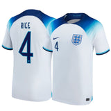 Declan Rice England 4 FIFA World Cup Jersey - Kit Captain