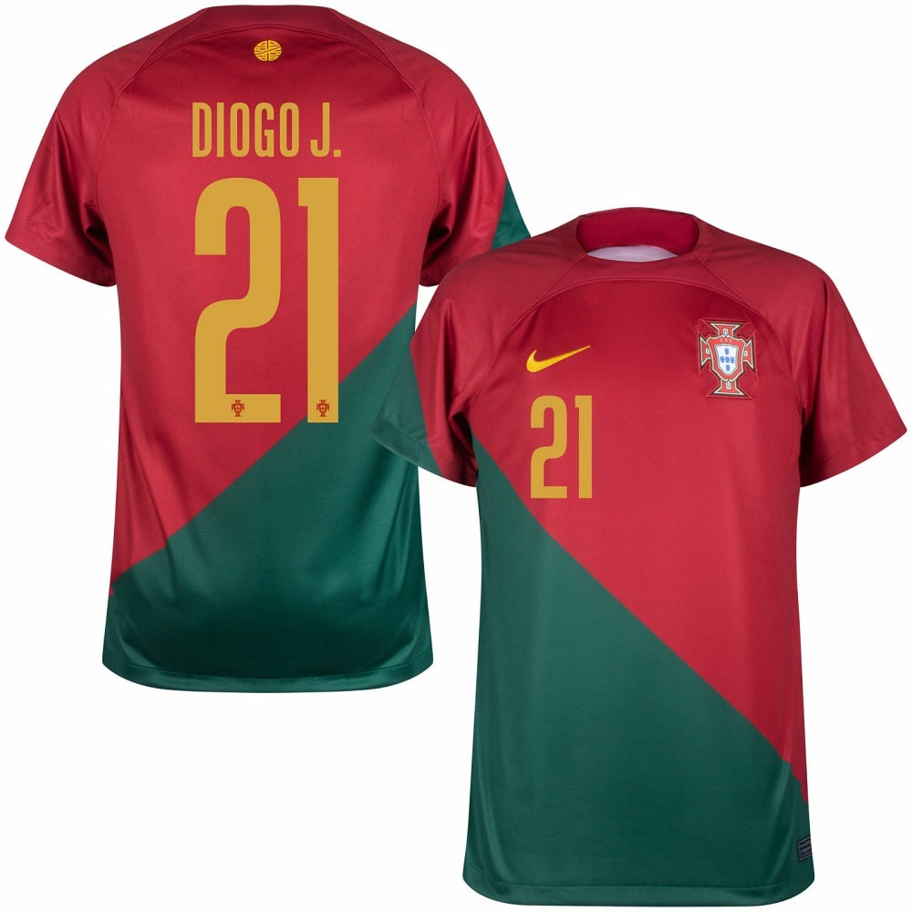 Diogo Jota Portugal 21 FIFA World Cup Jersey - Kit Captain