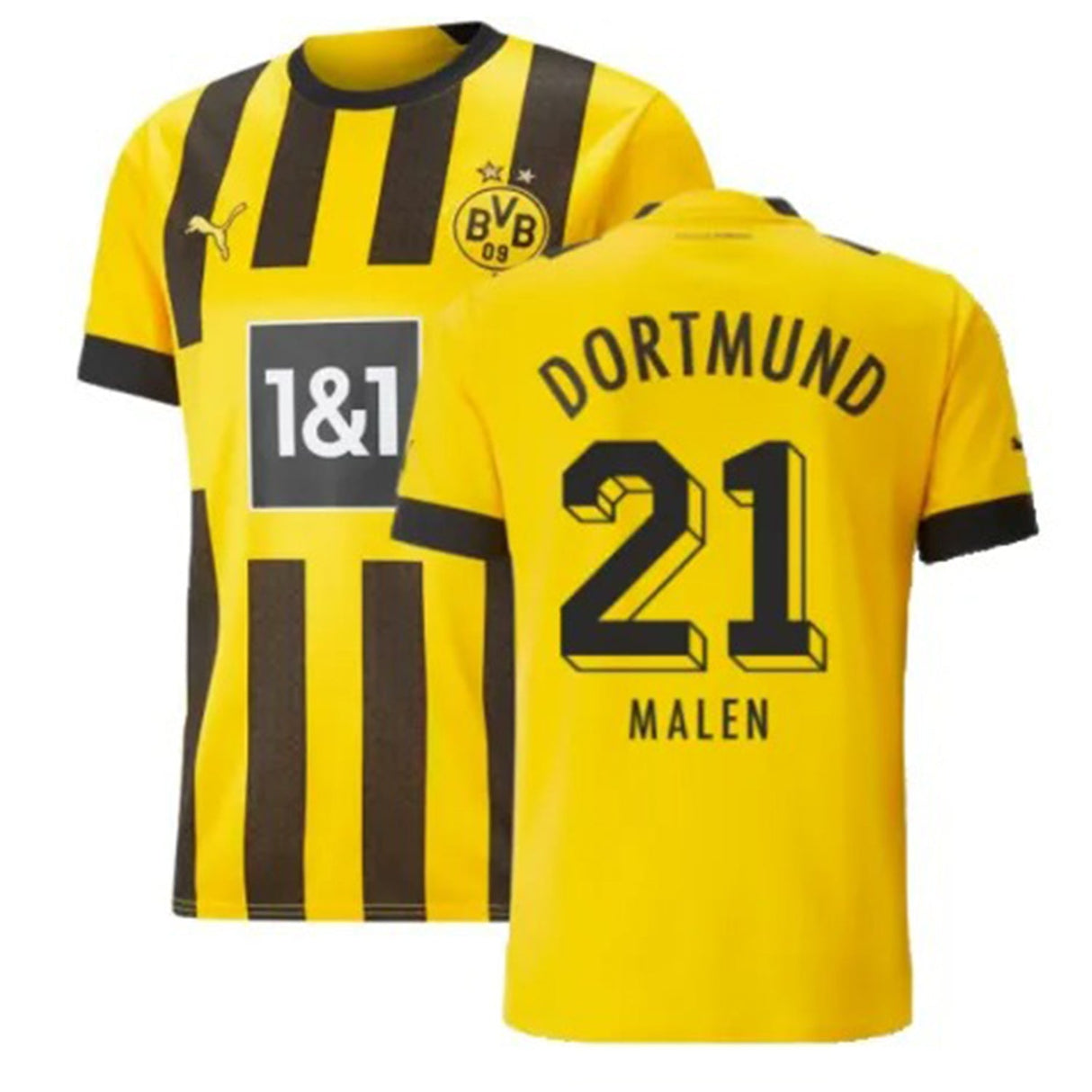 Donyell Malen Borussia Dortmund 21 Jersey - Kit Captain