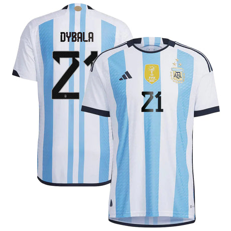 Paulo Dybala Argentina 21 FIFA World Cup Jersey - Kit Captain