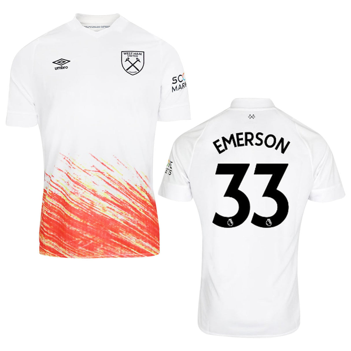 Emerson Palmieri West Ham 33 Jersey - Kit Captain