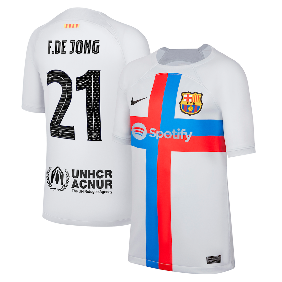 Frenkie de Jong Barcelona 21 Jersey - Kit Captain