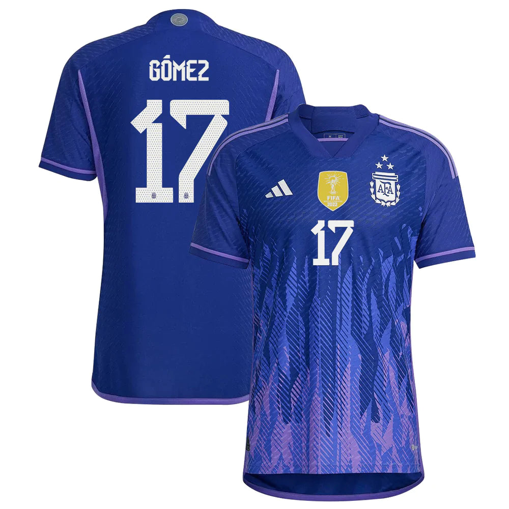 Alejandro Gomez Argentina 17 FIFA World Cup Jersey - Kit Captain