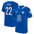 Hakim Ziyech 22 Chelsea Jersey - Kit Captain