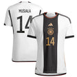 Jamal Musiala Germany 14 FIFA World Cup Jersey - Kit Captain