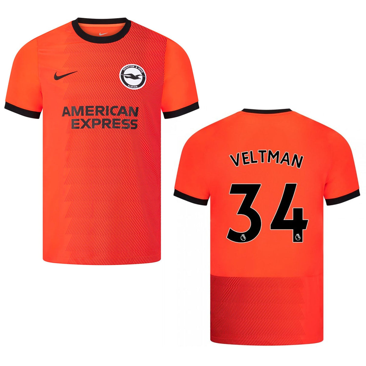 Joel Veltman Brighton 34 Jersey - Kit Captain