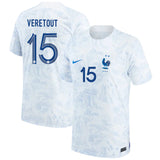 Jordan Veretout France 15 FIFA World Cup Jersey - Kit Captain