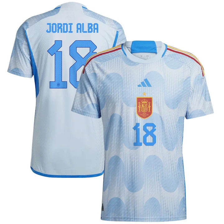 Jordi Alba Spain 18 FIFA World Cup Jersey - Kit Captain