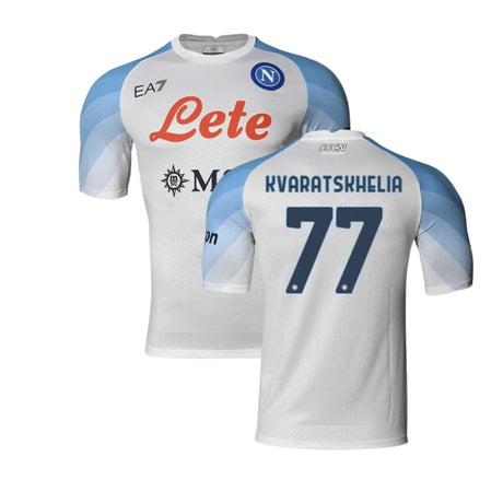 Khvicha Kvaratskhelia Napoli 77 Jersey - Kit Captain