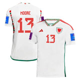 Kieffer Moore Wales 13 Fifa World Cup Jersey - Kit Captain