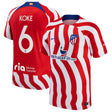 Koke Atletico Madrid 6 Jersey - Kit Captain