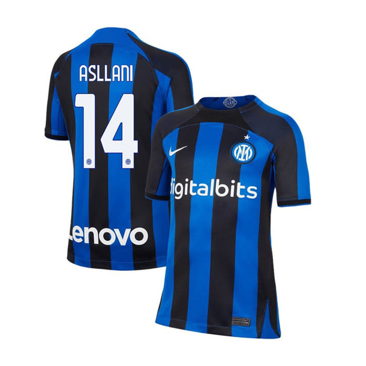 Kristjan Asllani Inter Milan 14 Jersey - Kit Captain