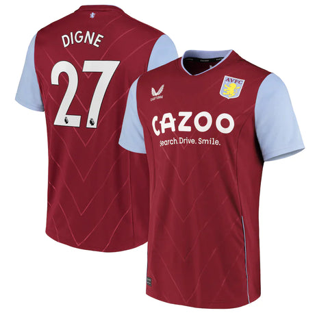 Lucas Digne Aston Villa 27 Jersey - Kit Captain