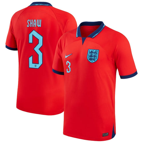 Luke Shaw England 3 FIFA World Cup Jersey - Kit Captain