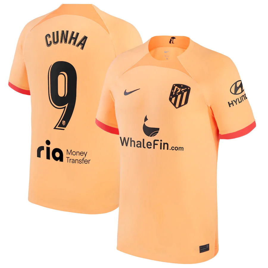 Matheus Cunha Atletico Madrid 9 Jersey - Kit Captain