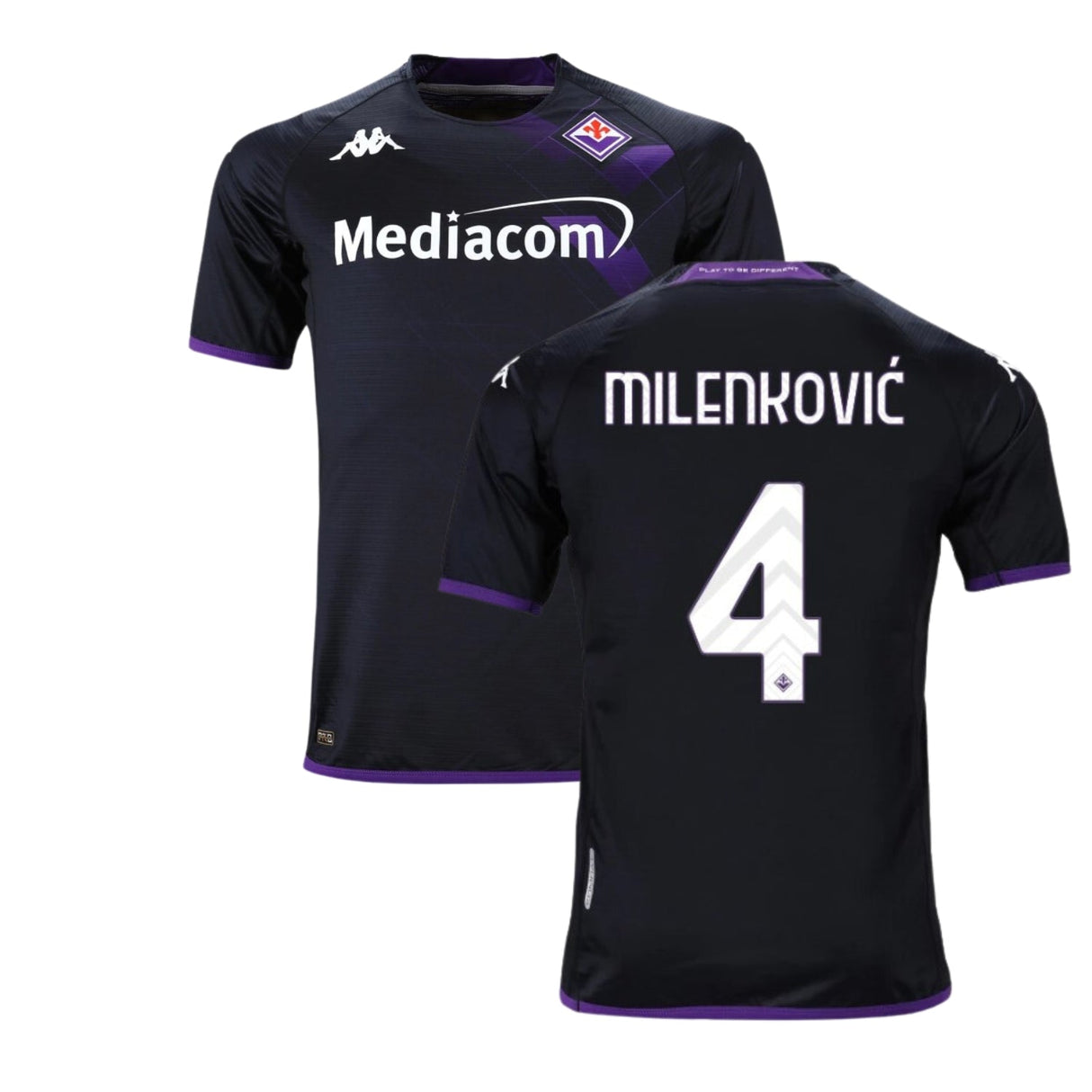 Nikola Milenković ACF Fiorentina 4 Jersey - Kit Captain