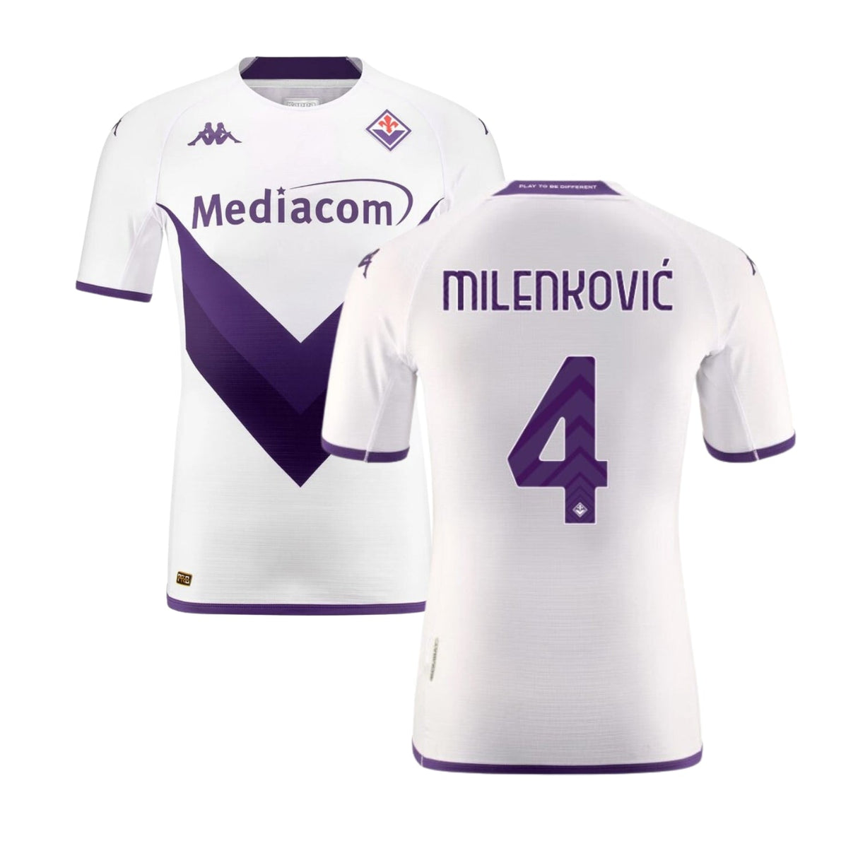 Nikola Milenković ACF Fiorentina 4 Jersey - Kit Captain