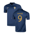 Olivier Giroud France 9 FIFA World Cup Jersey - Kit Captain