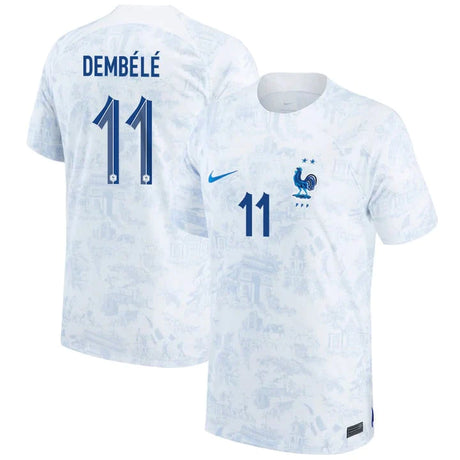 Ousmane Dembele France 11 FIFA World Cup Jersey - Kit Captain