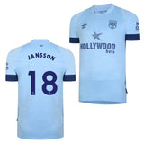 Pontus Jansson Brentford 18 Jersey - Kit Captain