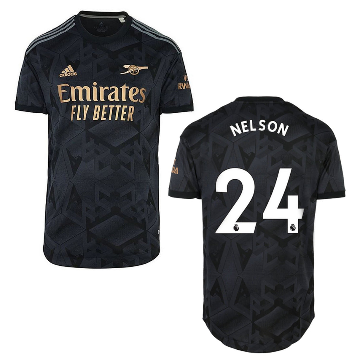 Reiss Nelson Arsenal 24 Jersey - Kit Captain