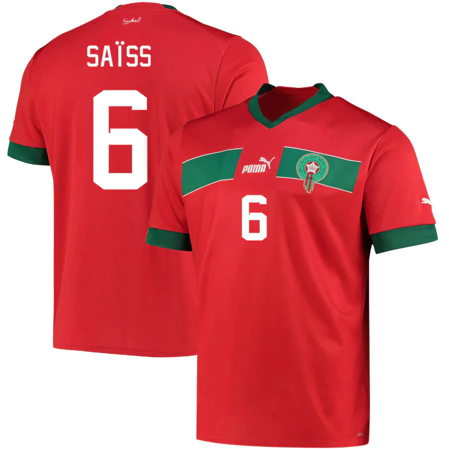 Romain Saiss Morocco 6 FIFA World Cup Jersey - Kit Captain