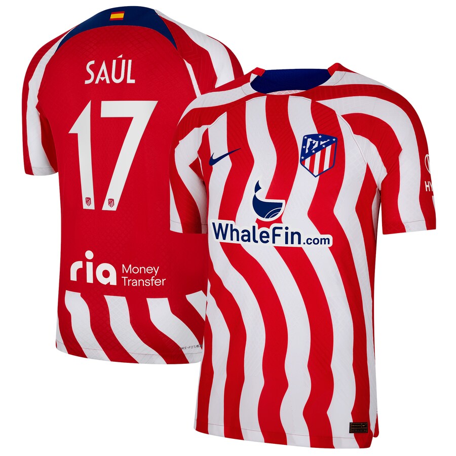 Saul Atletico Madrid 17 Jersey - Kit Captain