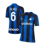 Stefan de Vrij Inter Milan 6 Jersey - Kit Captain