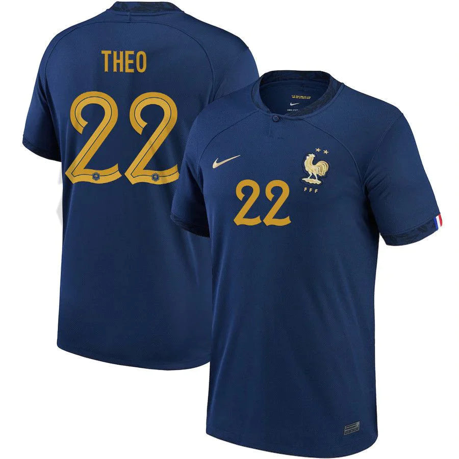 Theo Hernandez France 22 FIFA World Cup Jersey - Kit Captain