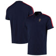 England Iconic Rib Panel Polo Shirt - Navy - Mens - Kit Captain