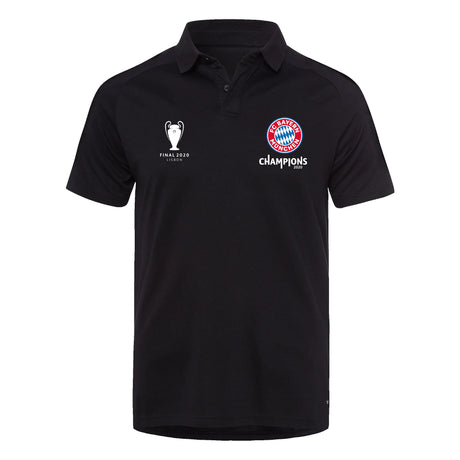 FC Bayern UEFA Champions League 2020 Winners Polo Shirt - Black - Mens - Kit Captain