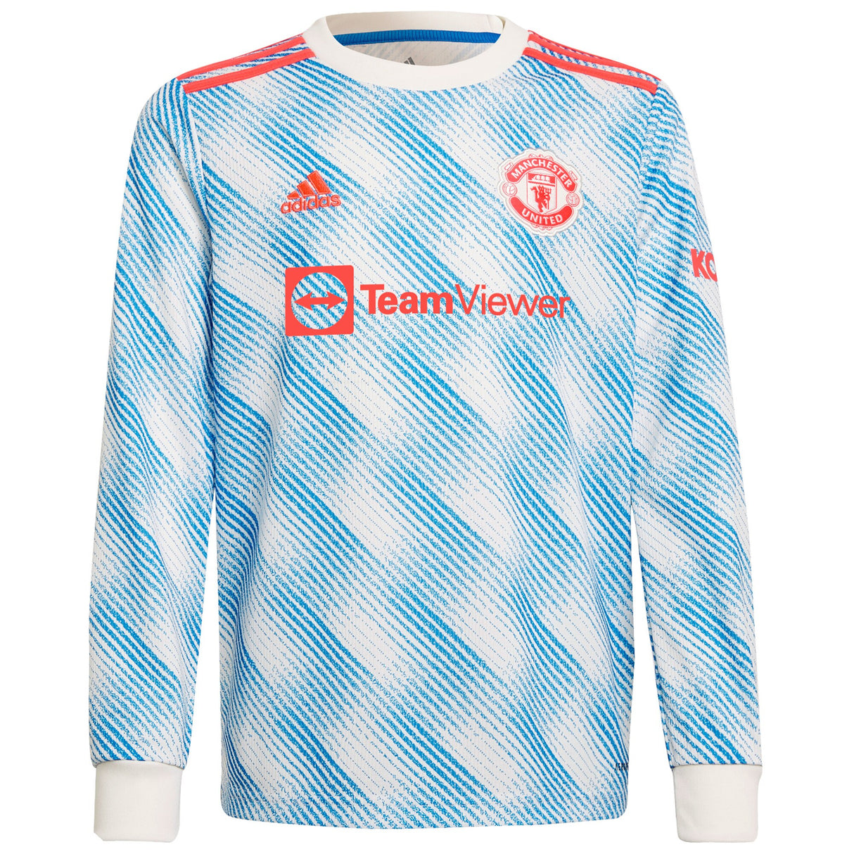 Manchester United Away Shirt 2021-22-Long Sleeve-Kids - Kit Captain