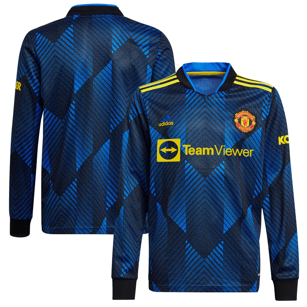 Manchester United Third Shirt 2021-22-Long Sleeve-Kids - Kit Captain