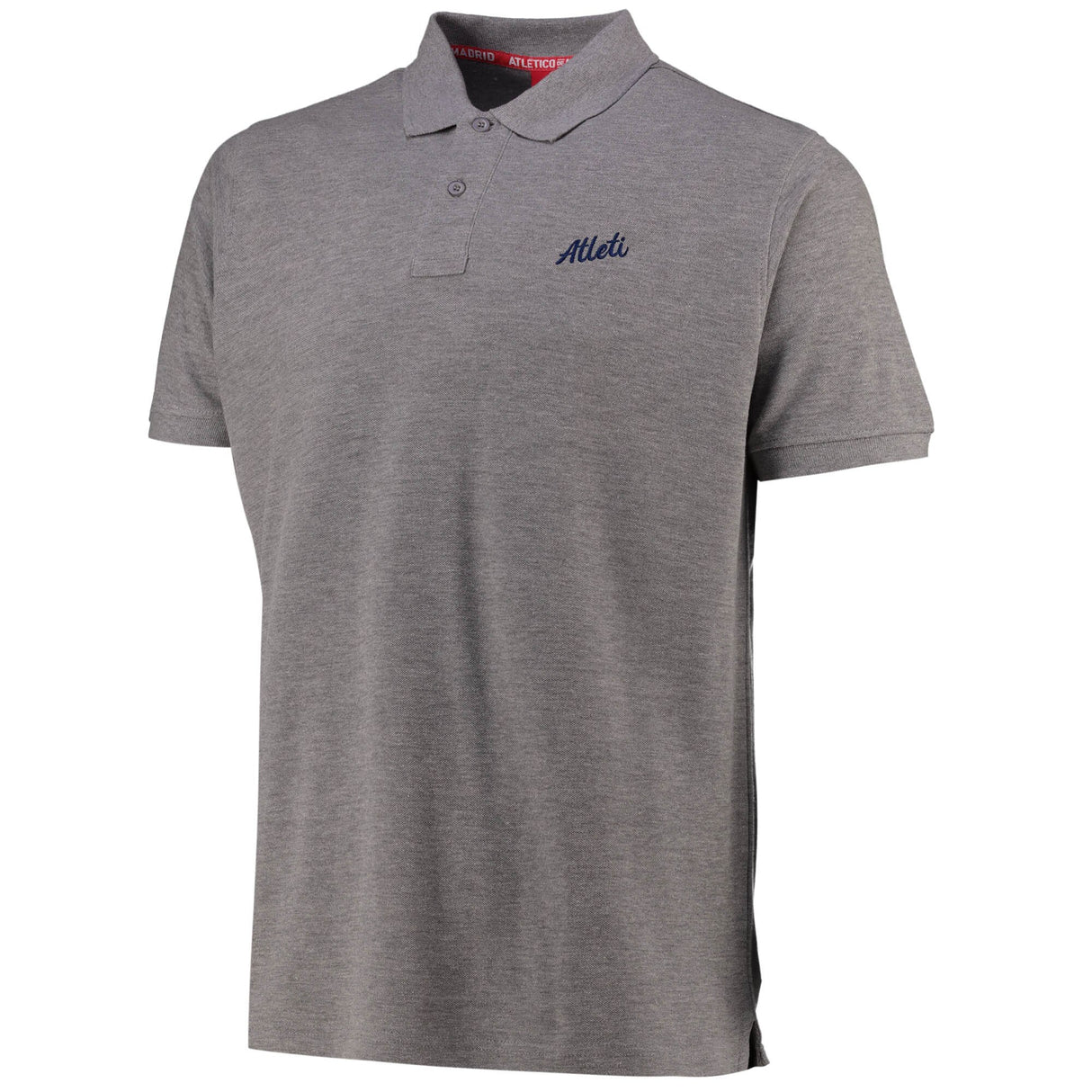 Atlético de Madrid Tonal Crest Polo - Grey Marl - Unisex - Kit Captain