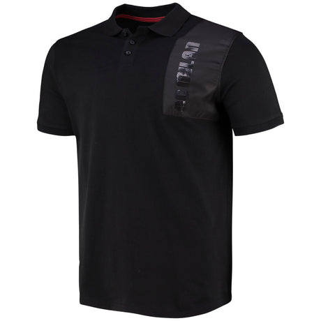 AC Milan Wordmark Polo Shirt - Black - Mens - Kit Captain