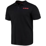 AC Milan Rubber Wordmark Polo Shirt - Black - Mens - Kit Captain