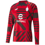 AC Milan Pre Match Sweat - Red - Kit Captain