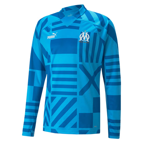 Olympique de Marseille Pre Match Sweat - Blue - Kit Captain