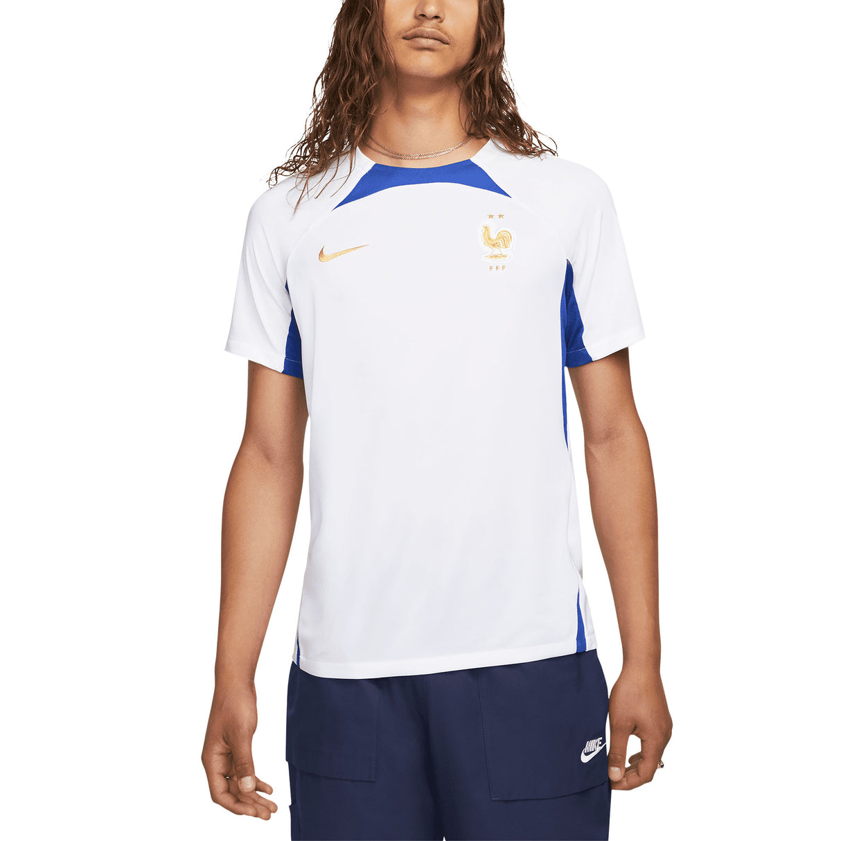 France Strike Short Sleeve Top - White - Kit Captain