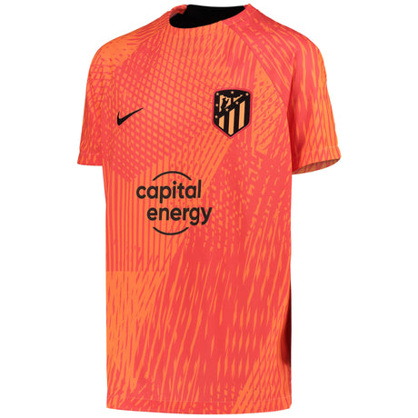 Atlético de Madrid Pre-Match Short Sleeve Top - Orange - Kids - Kit Captain