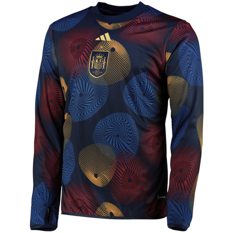 Spain Pre Match Warm Top - Navy - Kit Captain