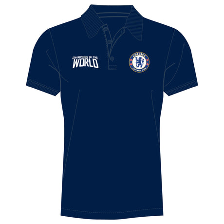 Chelsea Champions of the World Polo - Navy - Mens - Kit Captain